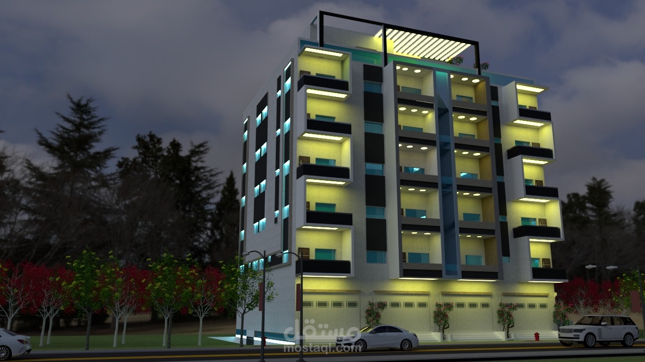 عمارة سكنية بحواصل
