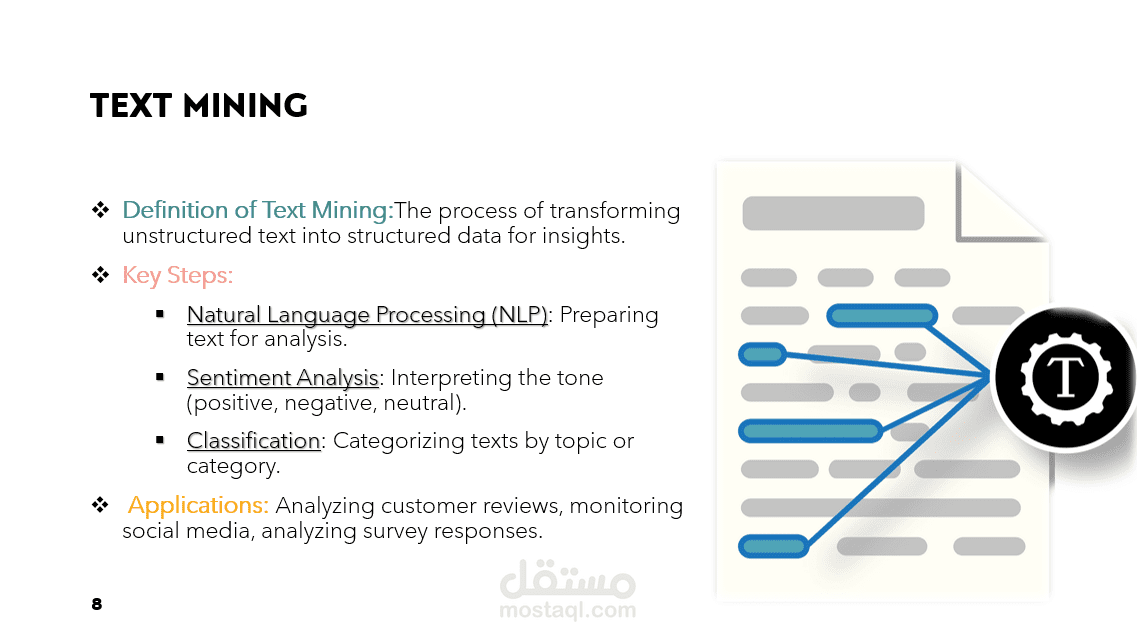 Professional PowerPoint Presentation on Data, Web, and Text Mining