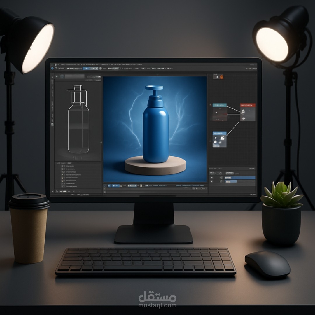 تصميم إعلانات CGI واقعية للمنتجات والخدمات