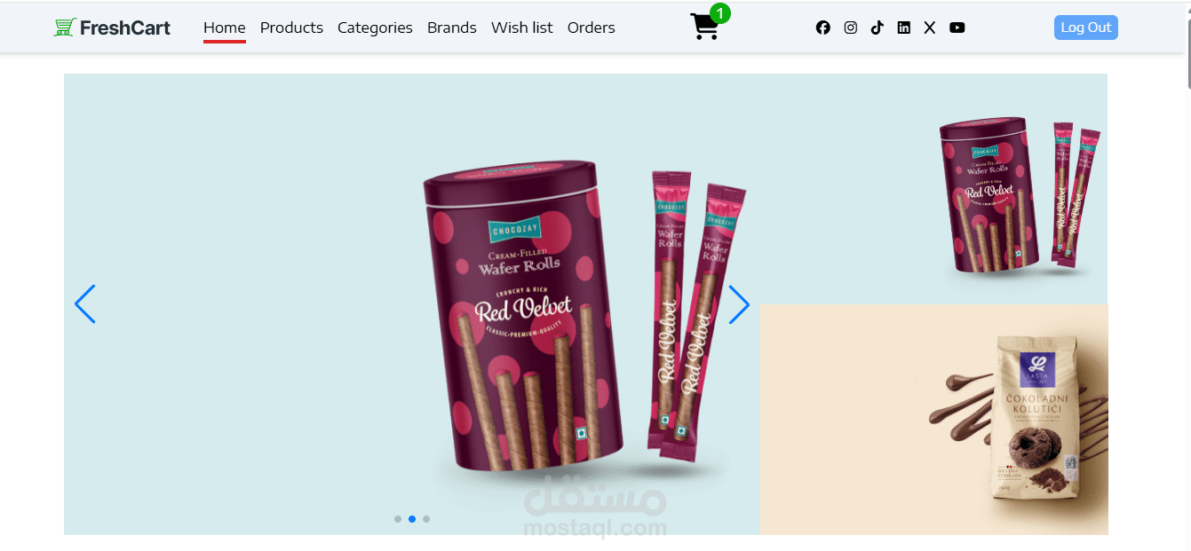 E-commerce Fresh Cart
