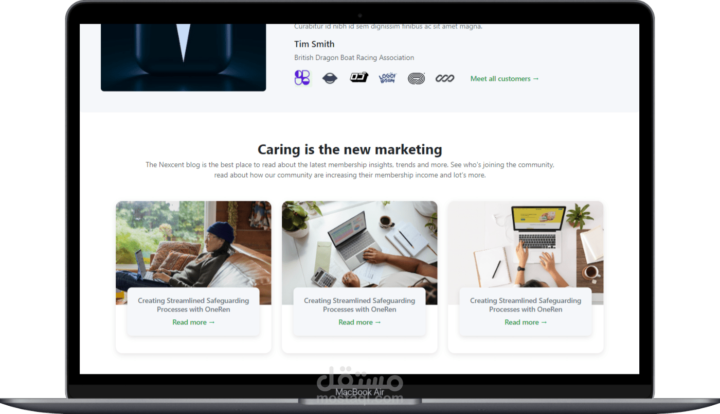تصميم واجهة اماميه لموقع متجاوب باستخدام html , css ,bootstrap