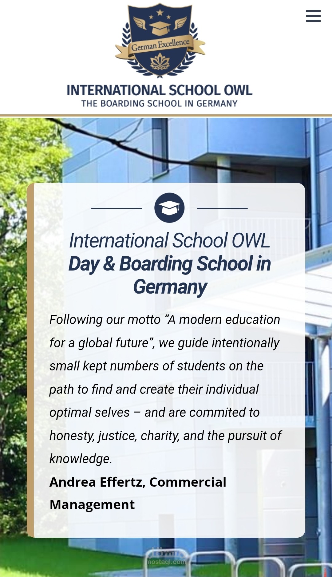 International school owl Germany