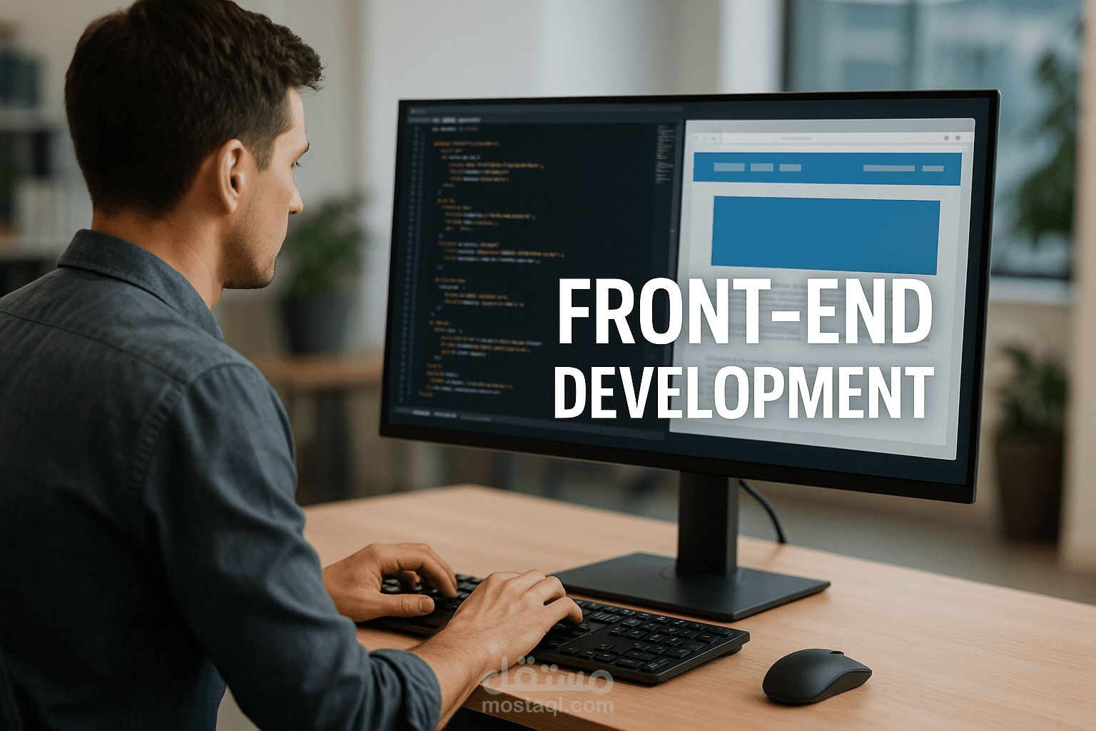 تصميم وتطوير موقع متجاوب باستخدام HTML وCSS وJavaScript