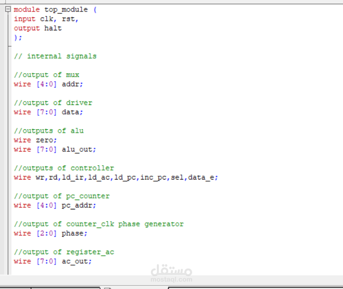 INST_RISC Processor Core