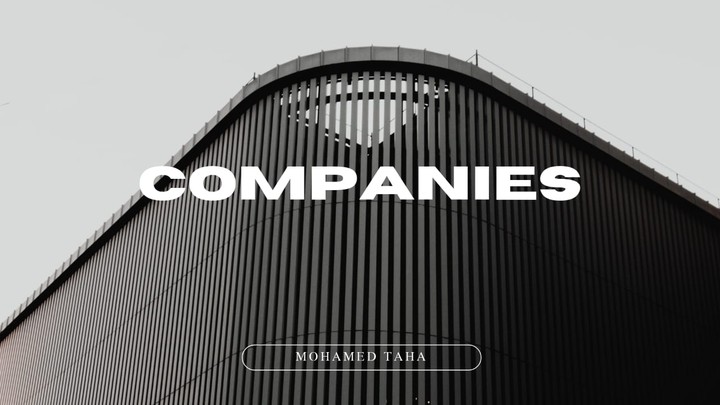 الشركات Companies