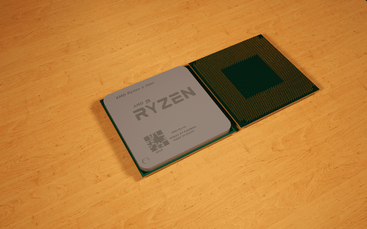 تصميم ثلاثي الأبعاد لبروسسر Ryzen لشركة AMD