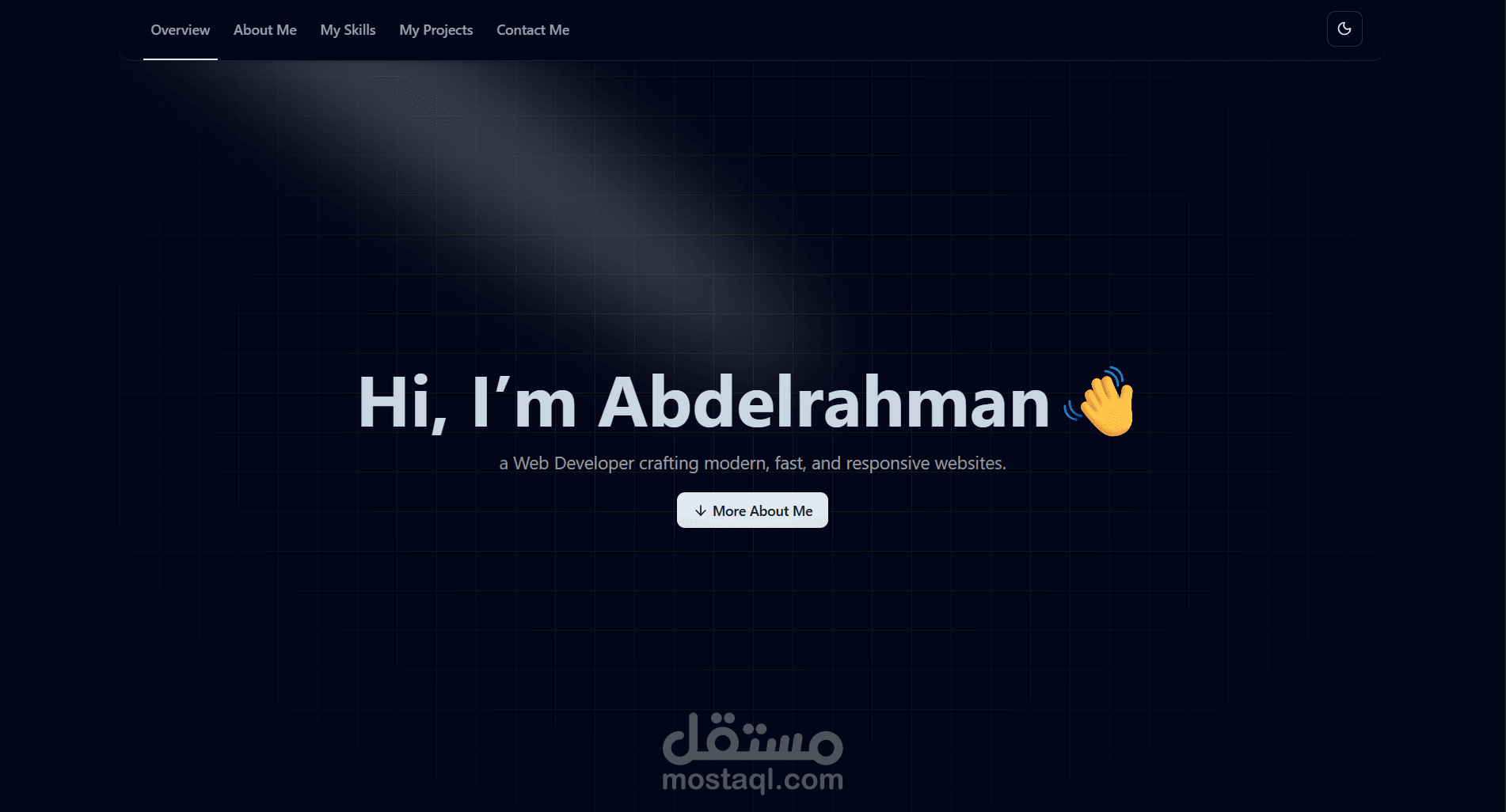 موقع البورتفوليو الشخصي