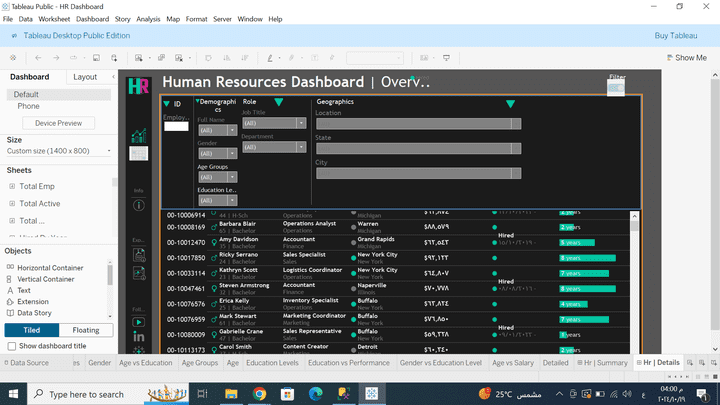 إنشاء لوحات بيانات تفاعلية باستخدام Tableau أو Power BI"