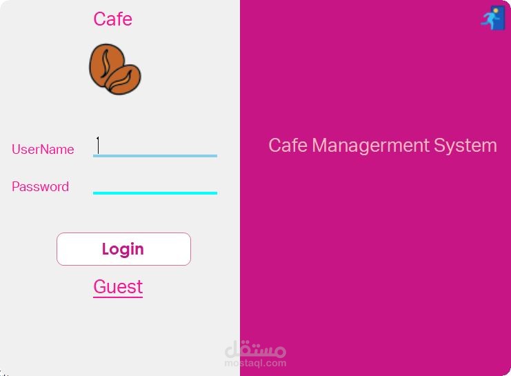 cafe managerment system