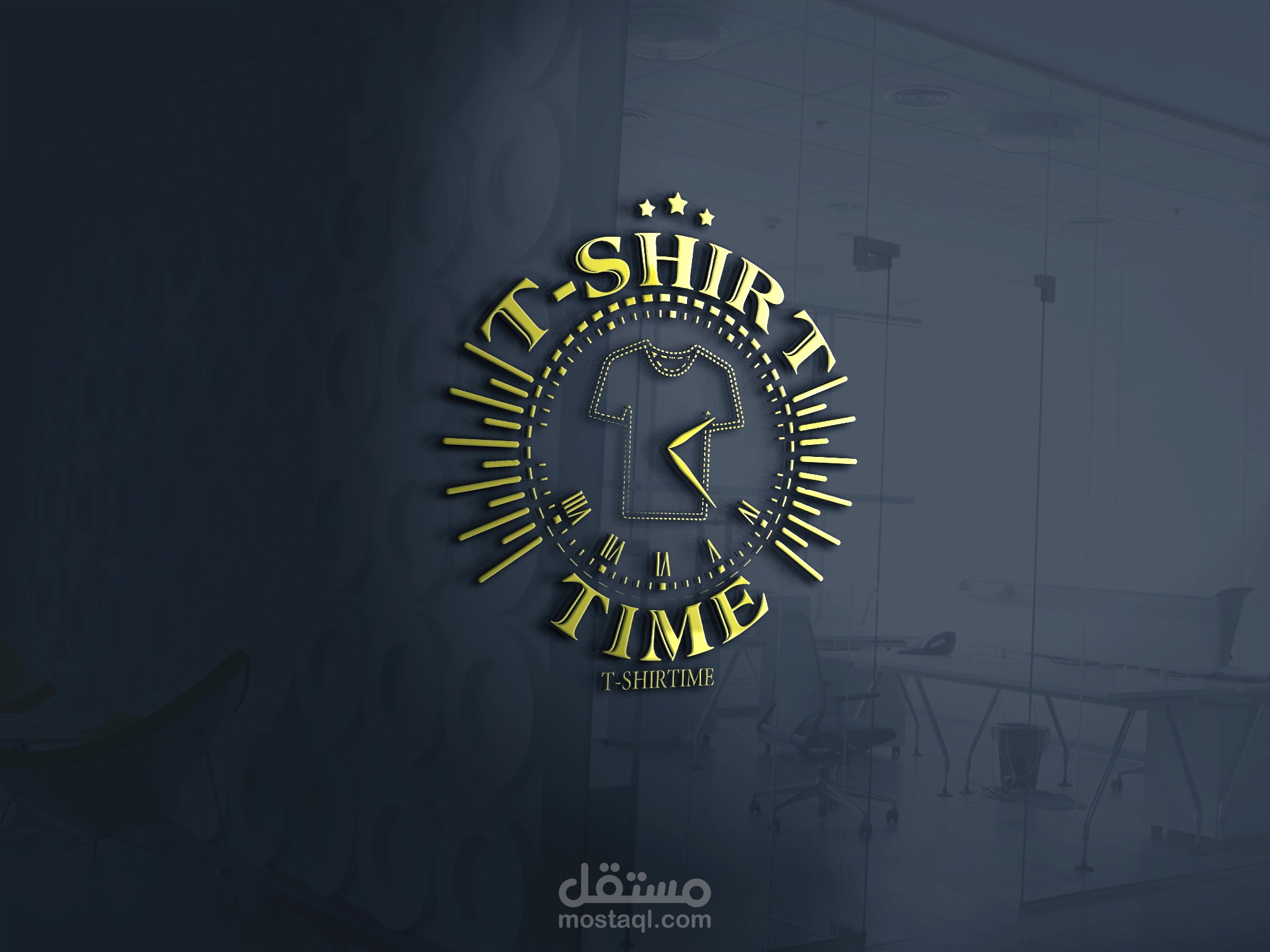 تصميم شارة لتي شيرت Logo Design T-shiert