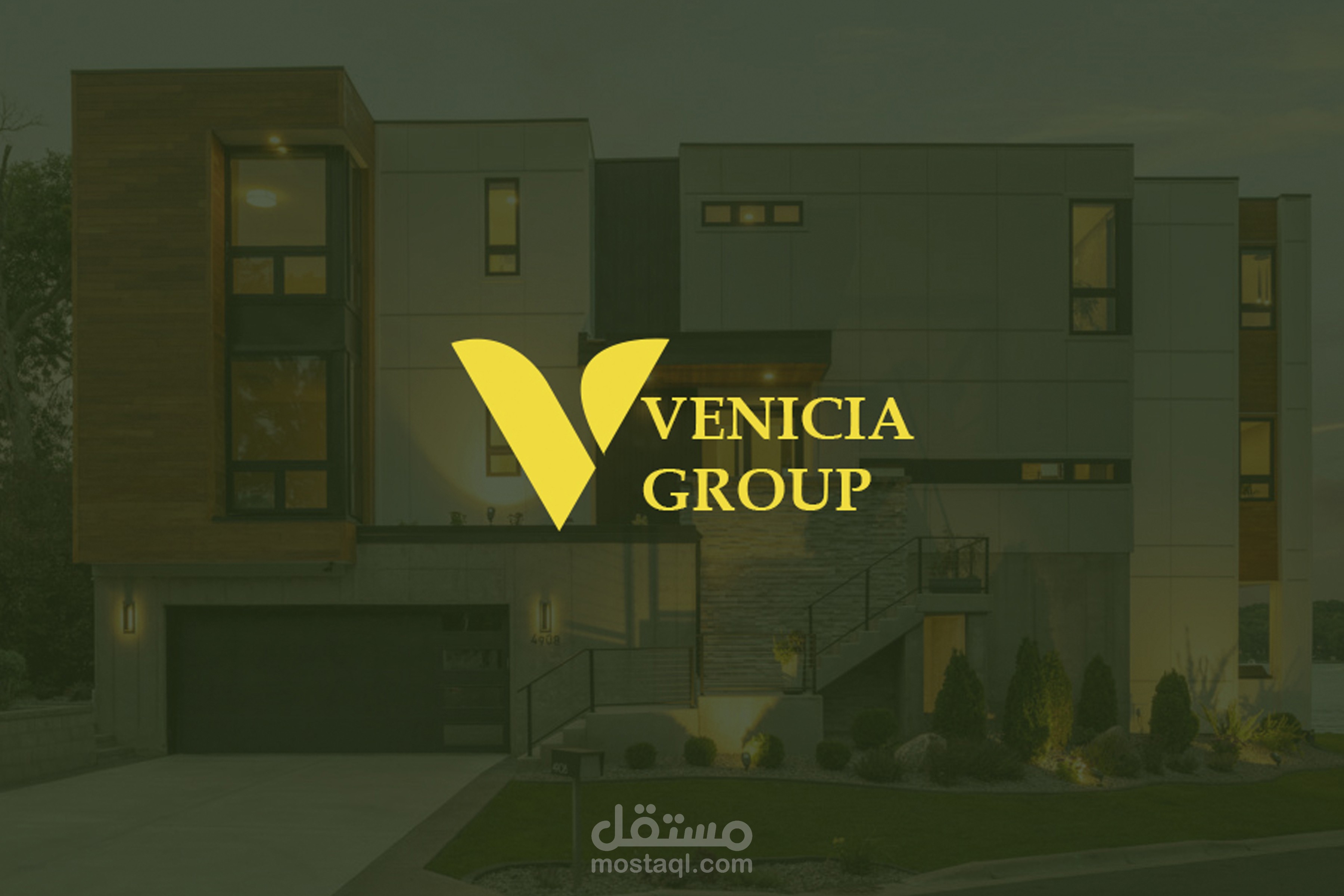 تصميم لواجهة شركة عقارات