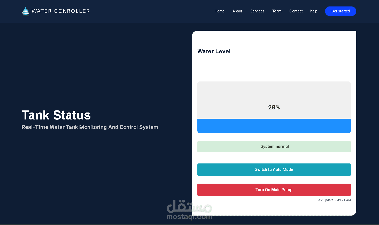 IOT Water level controller