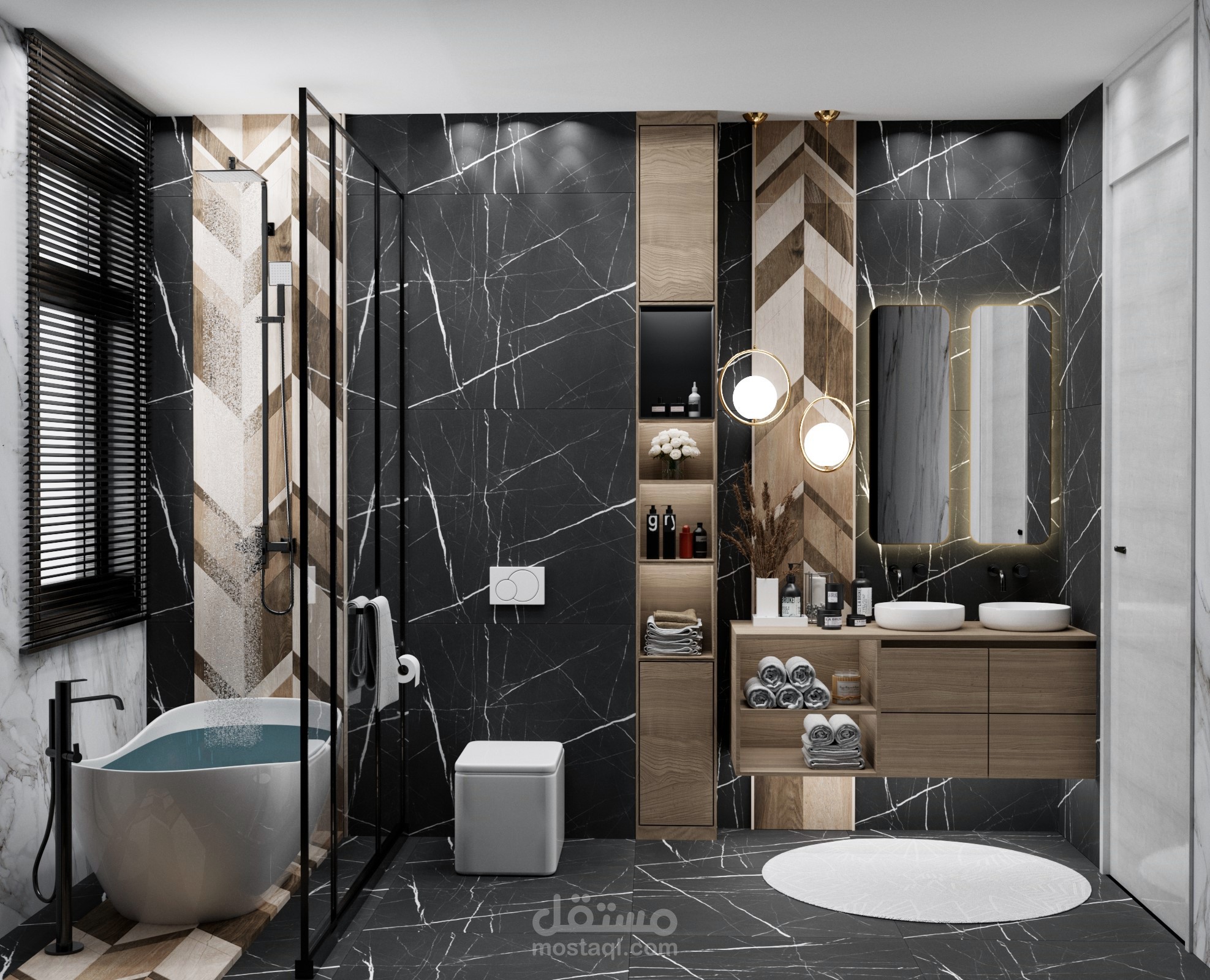 تصميم حمام عصري حديث