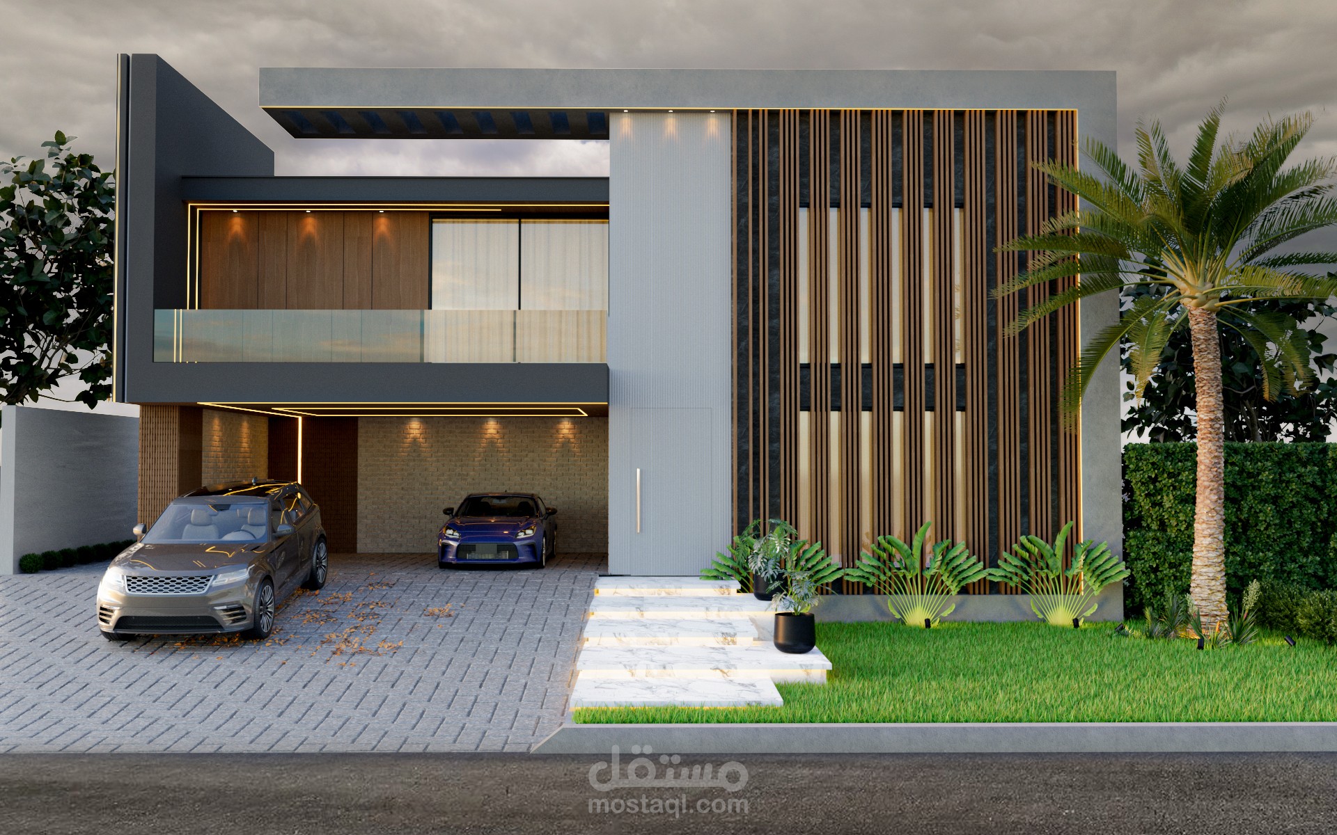 تصميم واجهه فيلا