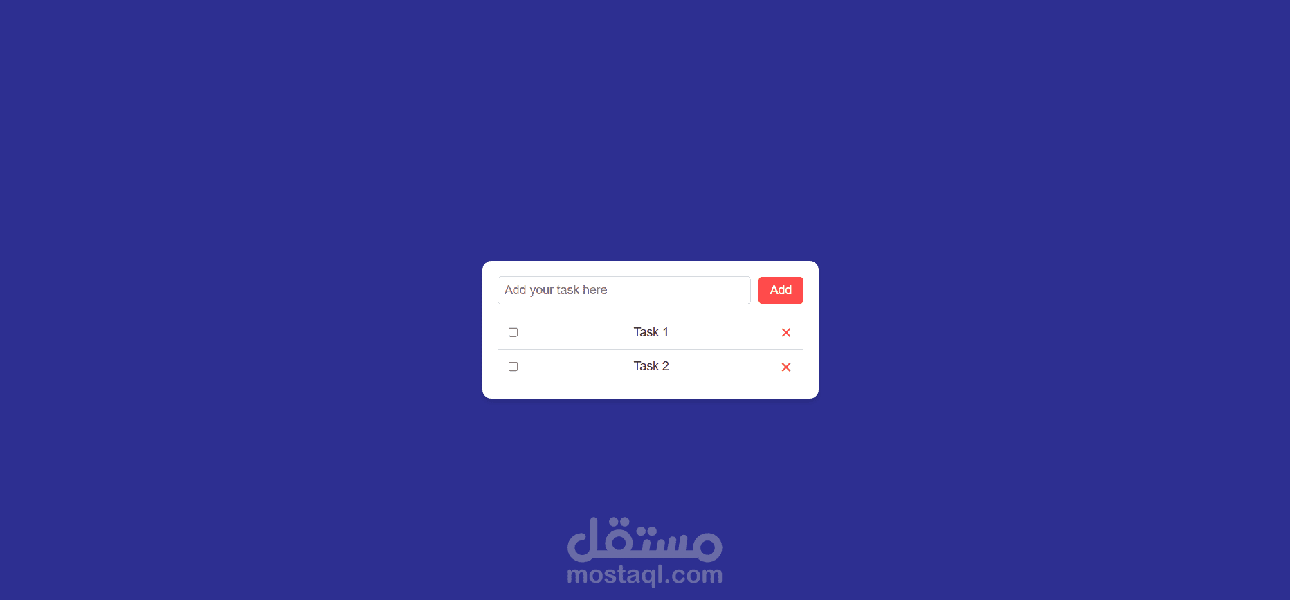 Task List Web Application