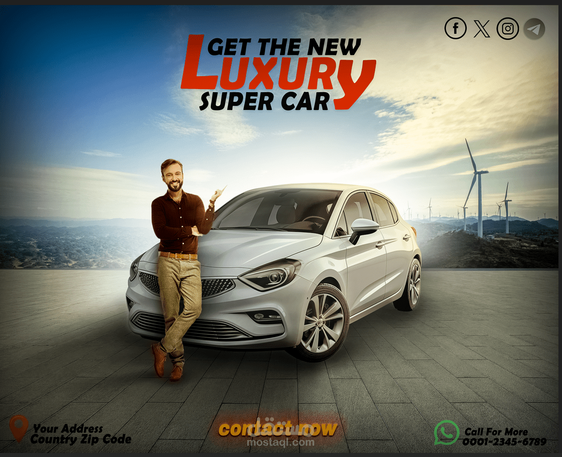 social media design (car branding)