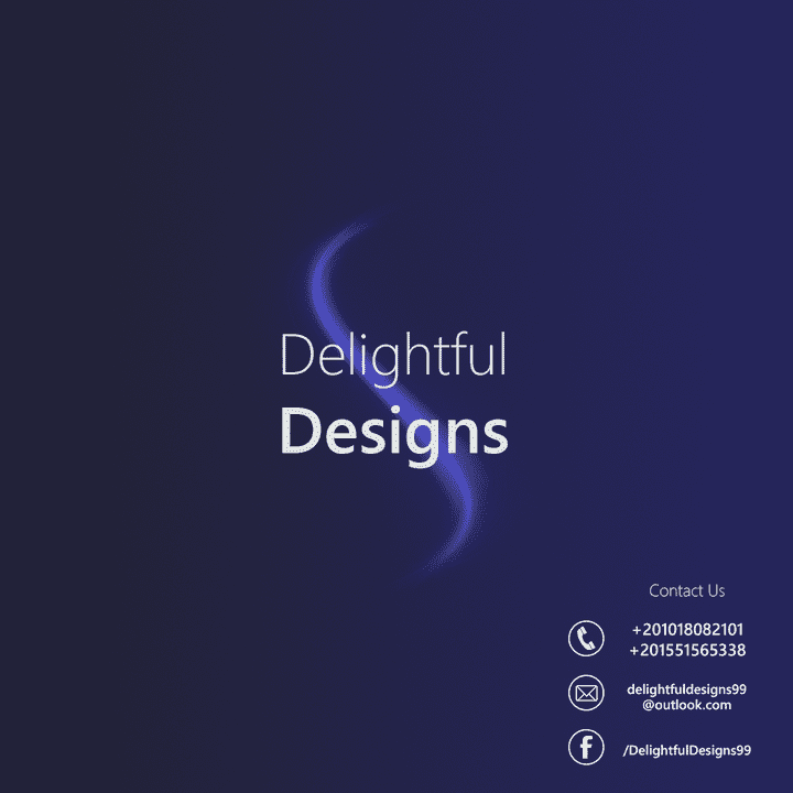 لوجو و تصميمات سوشيال ميديا ل"Delightful Designs"