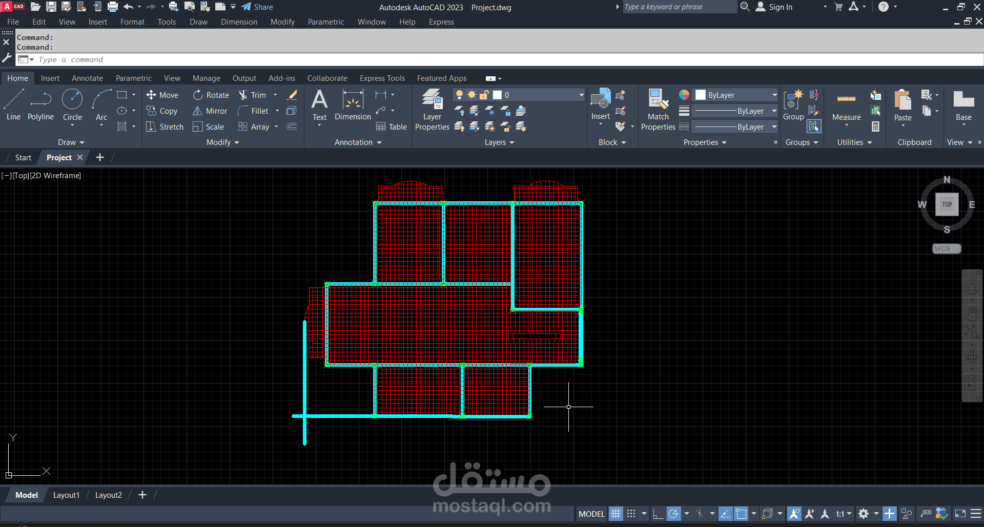 حساب الاحمال علي عمارة سكنية بواسطة برنامج SAP2000