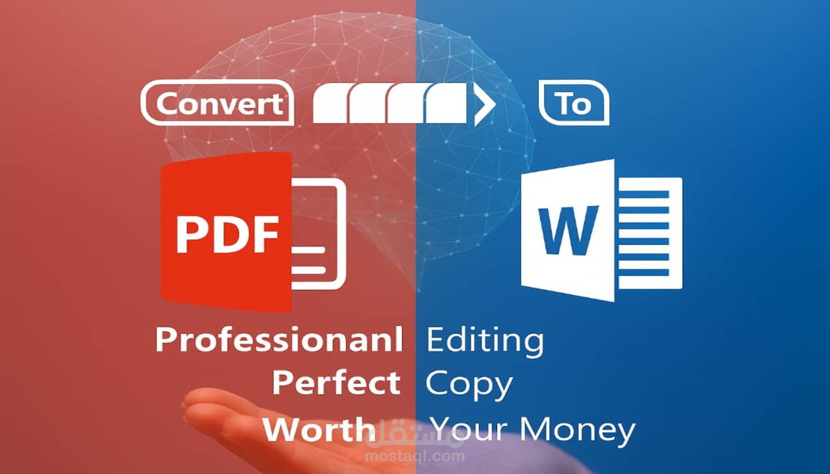 تفريغ و تنسيق ملفات، Pdf إلى Word  باحترافية ودقة عالية.....