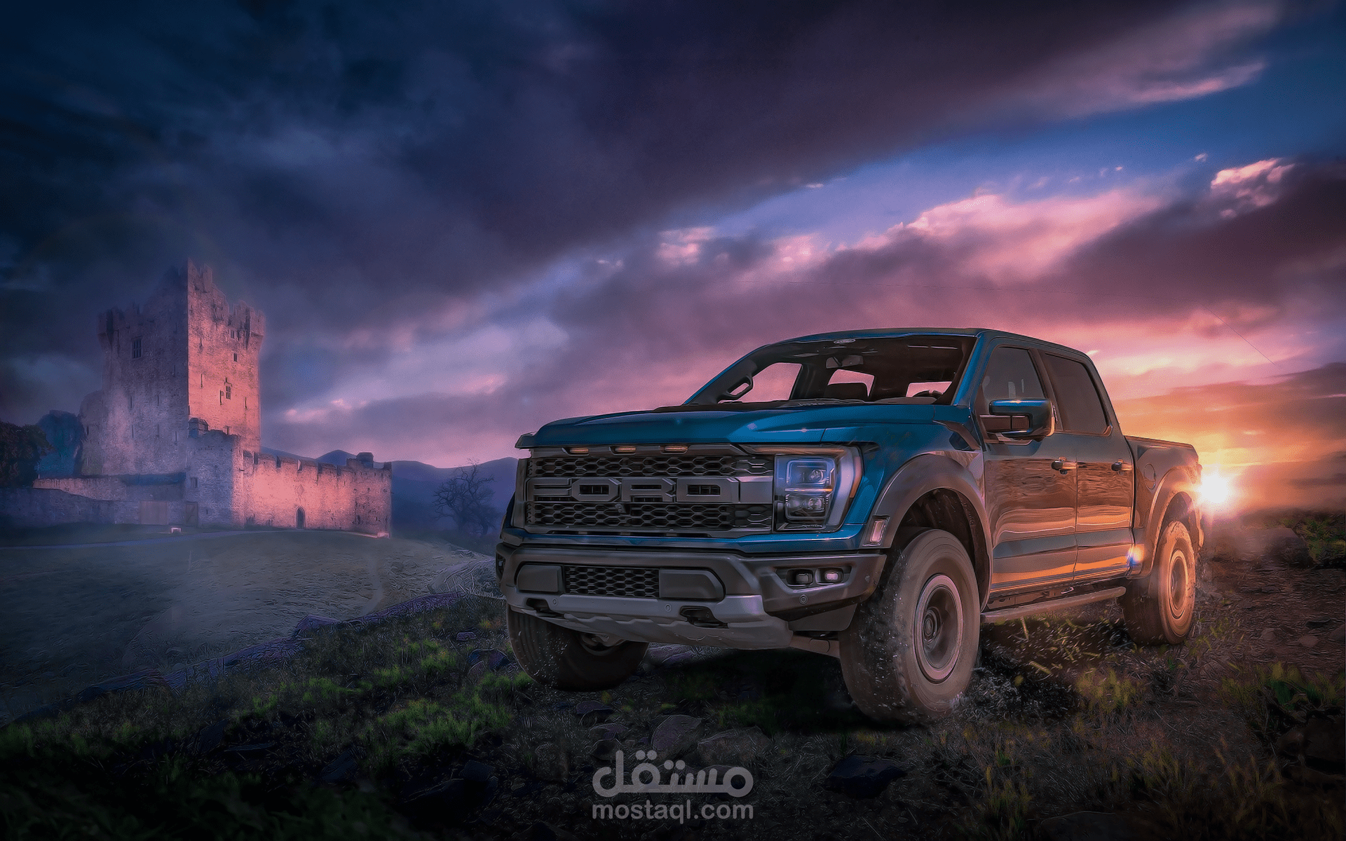 Automotive Hero Visual — Creative Photo Manipulation