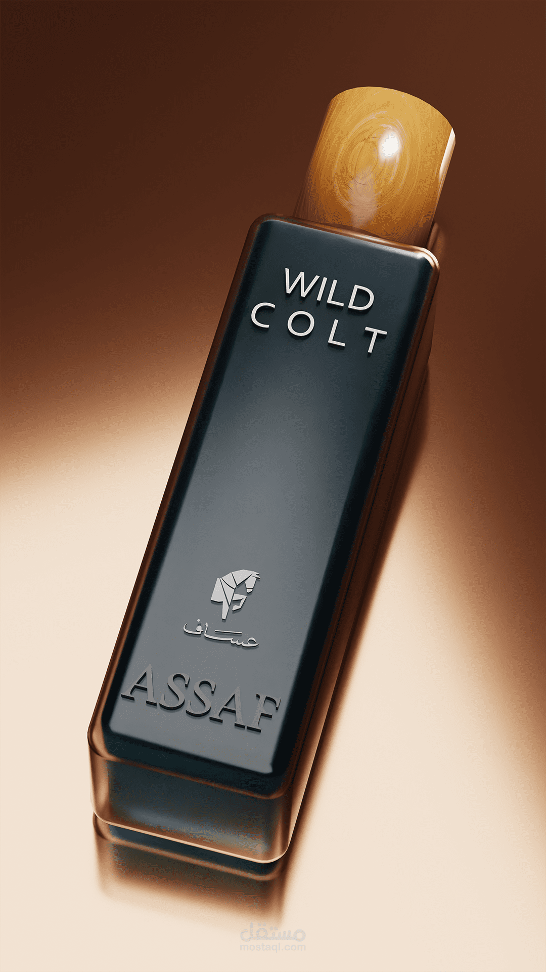 3D Product Visualization of Wild Colt Perfume Bottle