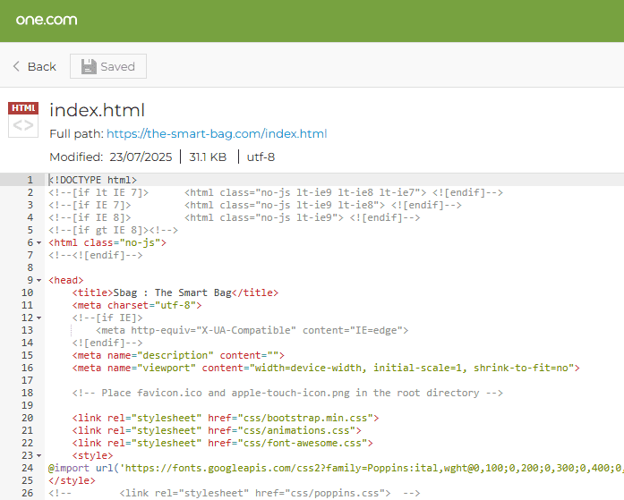 تطوير موقع ويب باستخدام قالب html bootstrap