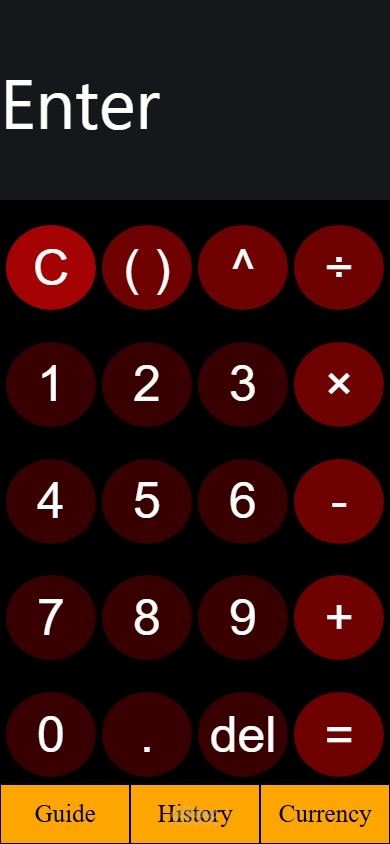 Mobile calculator with useful features