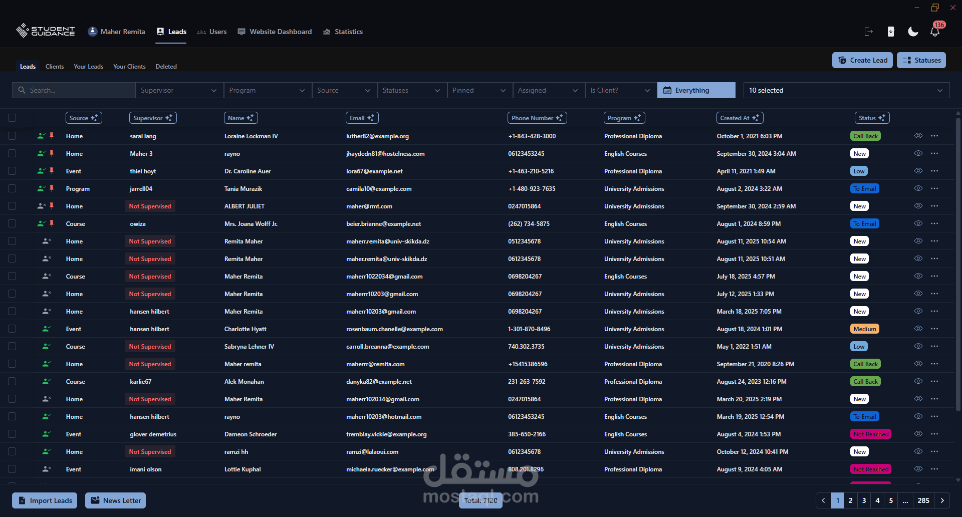 Student Guidance CRM