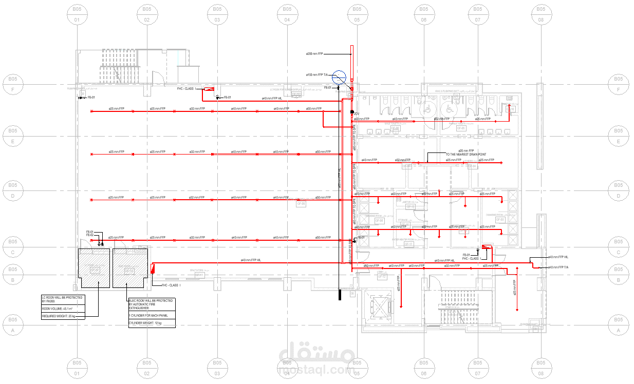 Commercial Club Fire Fighting, Drainage, & Water Supply Design