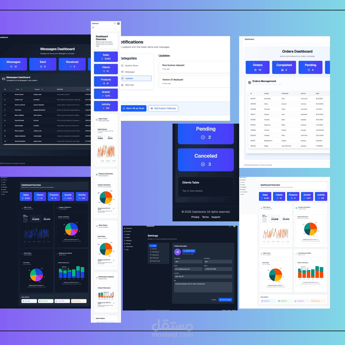Dashboard - لوحه المعلومات