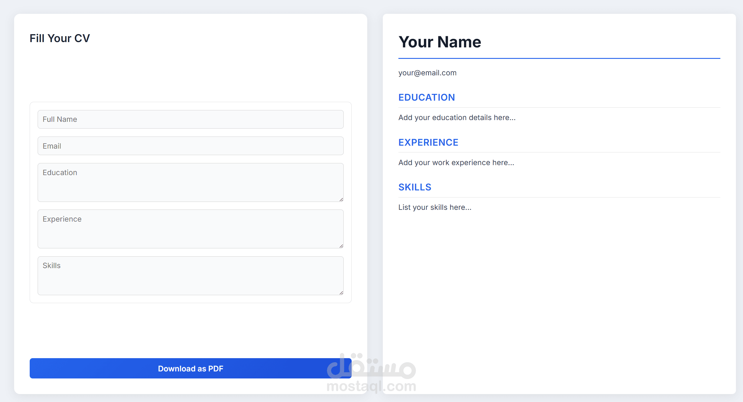 CV Generator