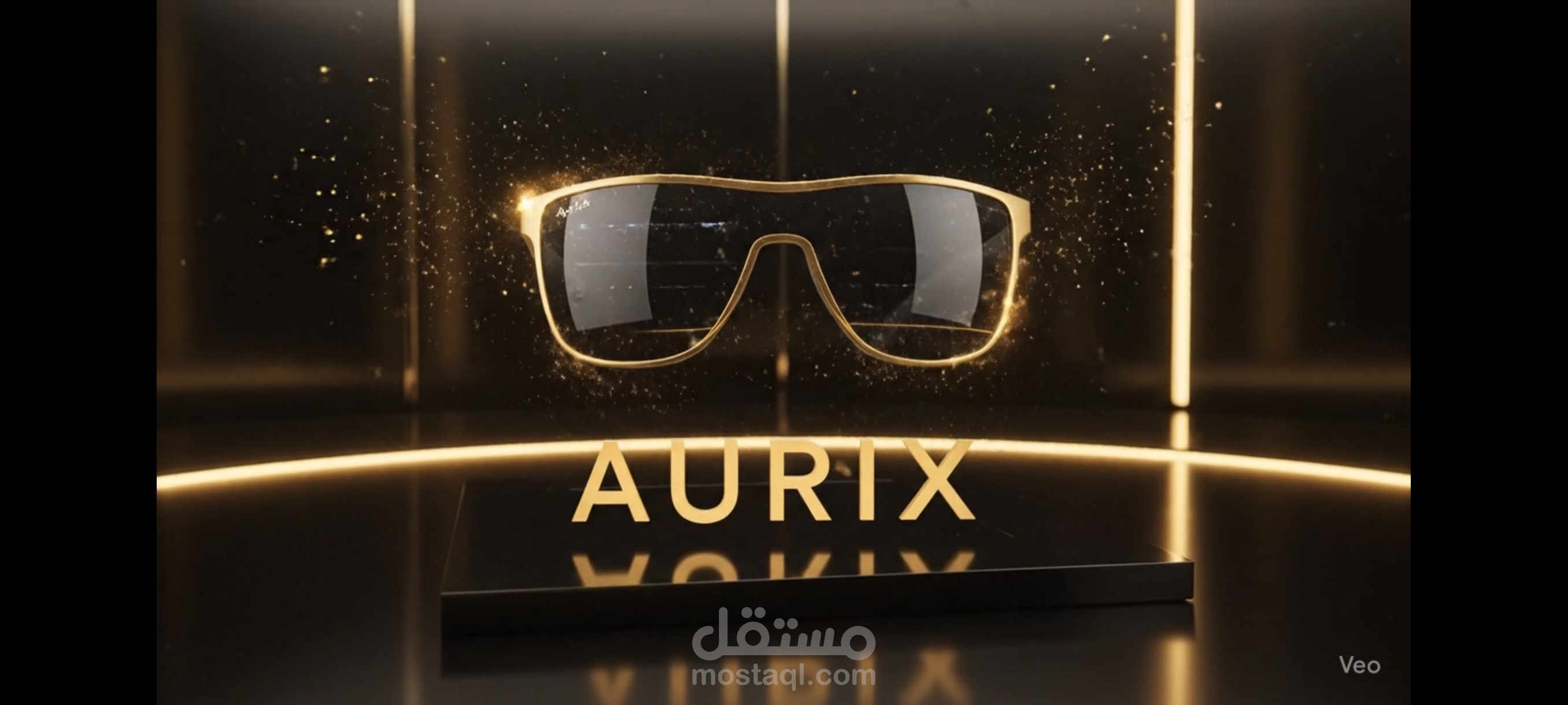 تصميم اعلاني جذاب لشركة Aurix للنظارات