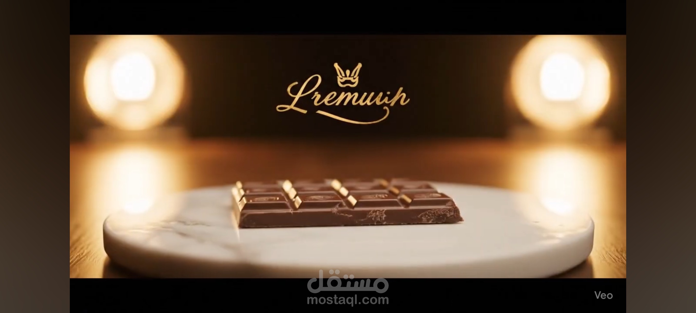 فكرة اعلان شيكولاتة لعرض مهاراتنا