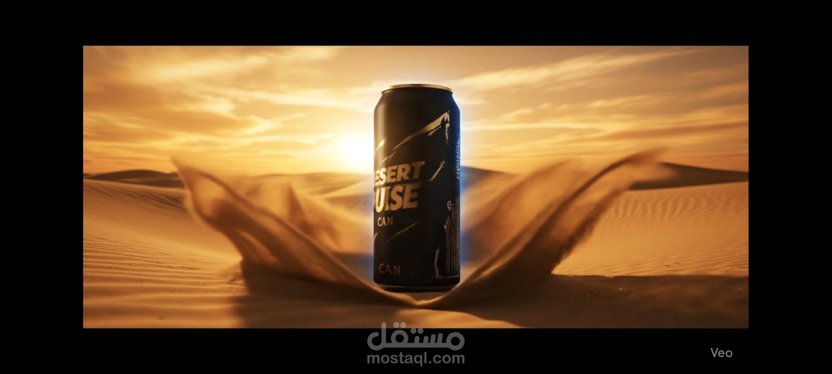 اعلان لمشروب طاقة سعودي (Desert Pulse)
