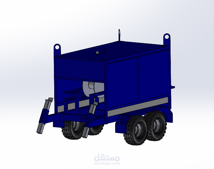 Cable Pulling Machine 3d Drawing