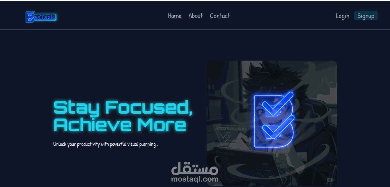 تطبيق ويب لإدارة المهام BasTask