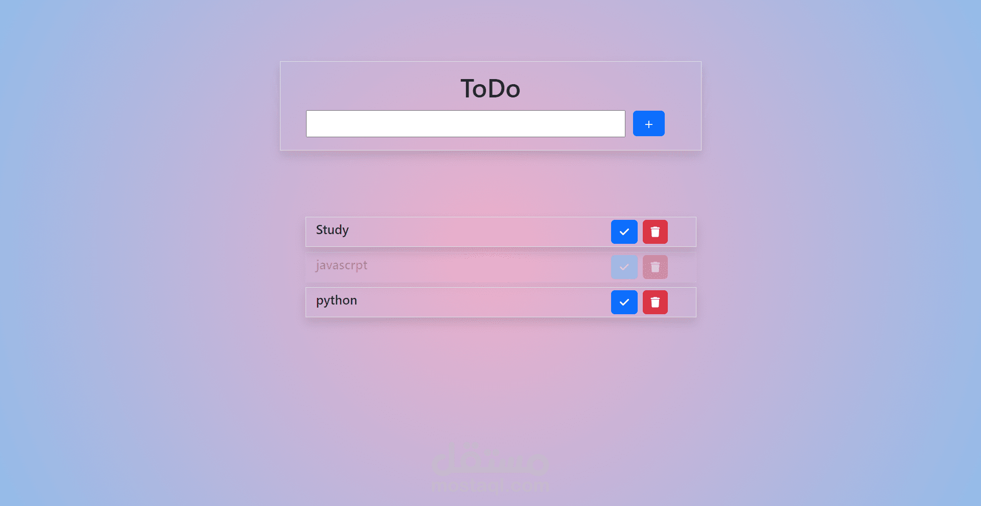 TODO website