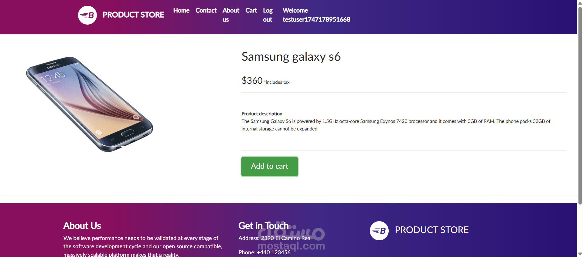 Website Testing – Mobile Phones E-commerce