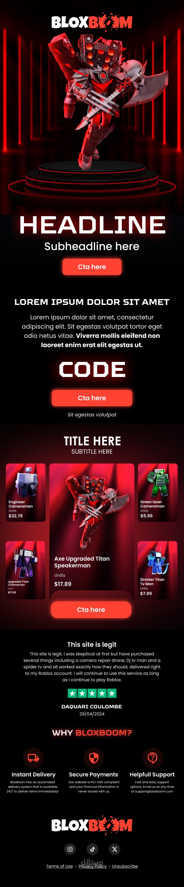 I have designed the home page for bloxBoom