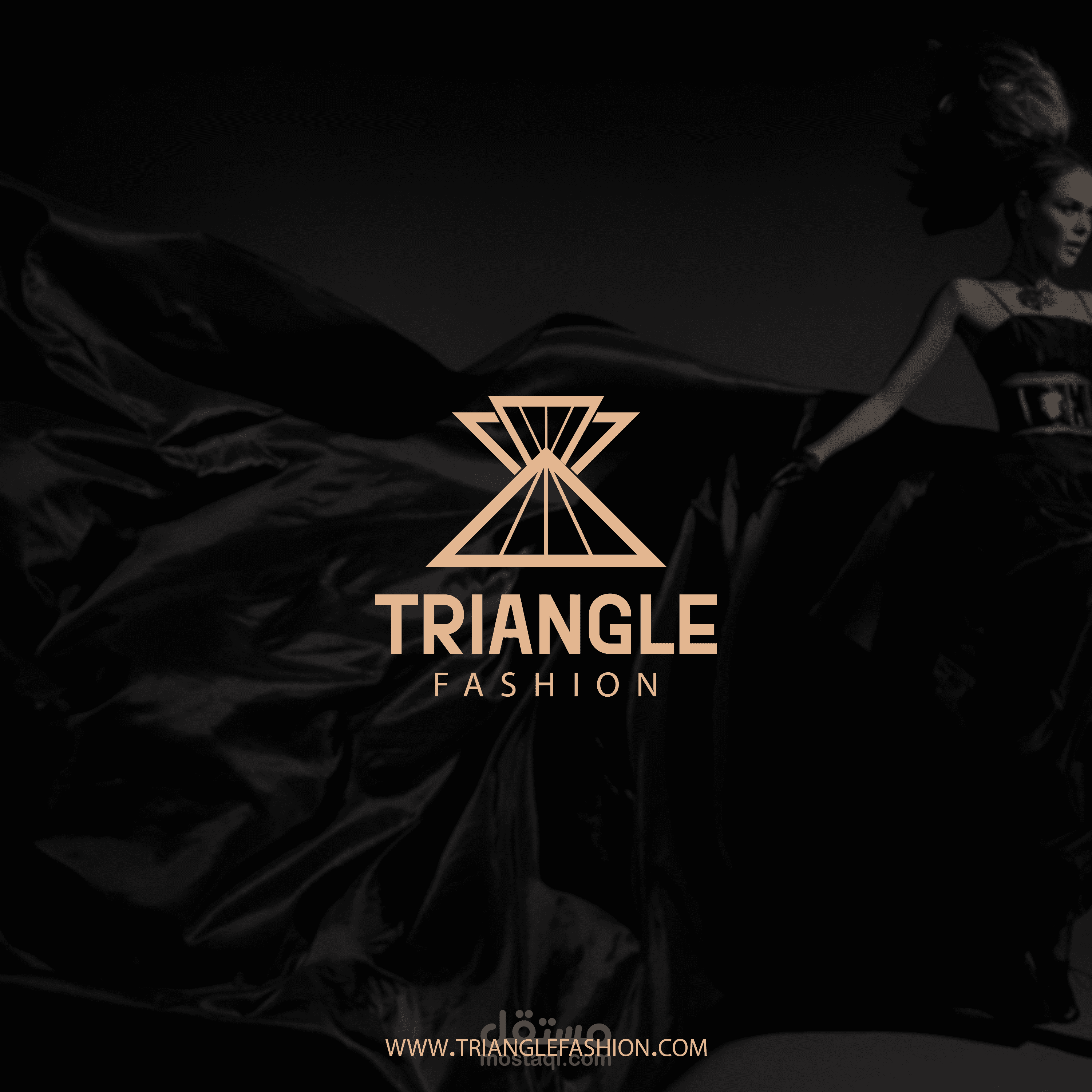 تصميم شعار | Triangle Fashion