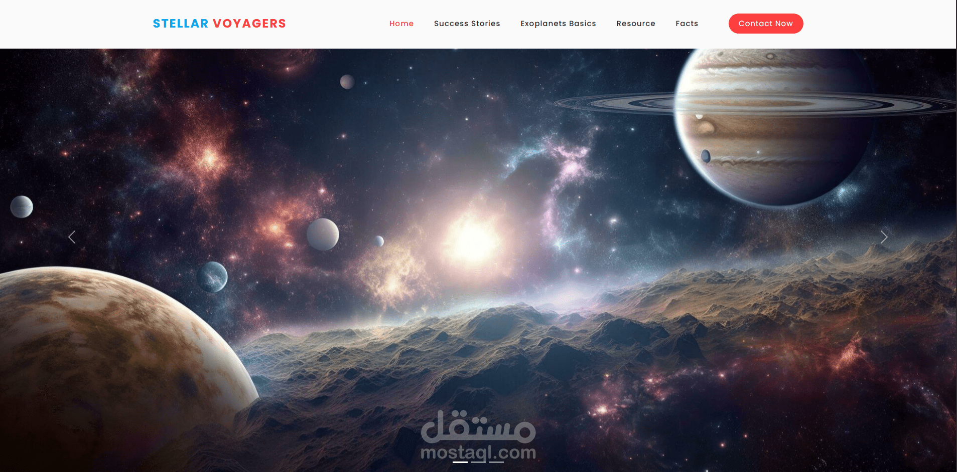 Stellar Voyagers – NASA Competition Landing Page