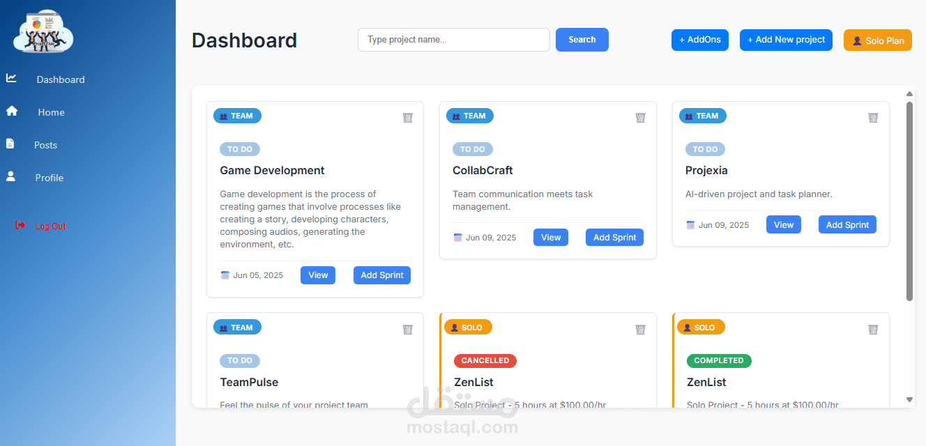 projecTide ويبسايت يدعم اصحاب المشاريع و Freelancers