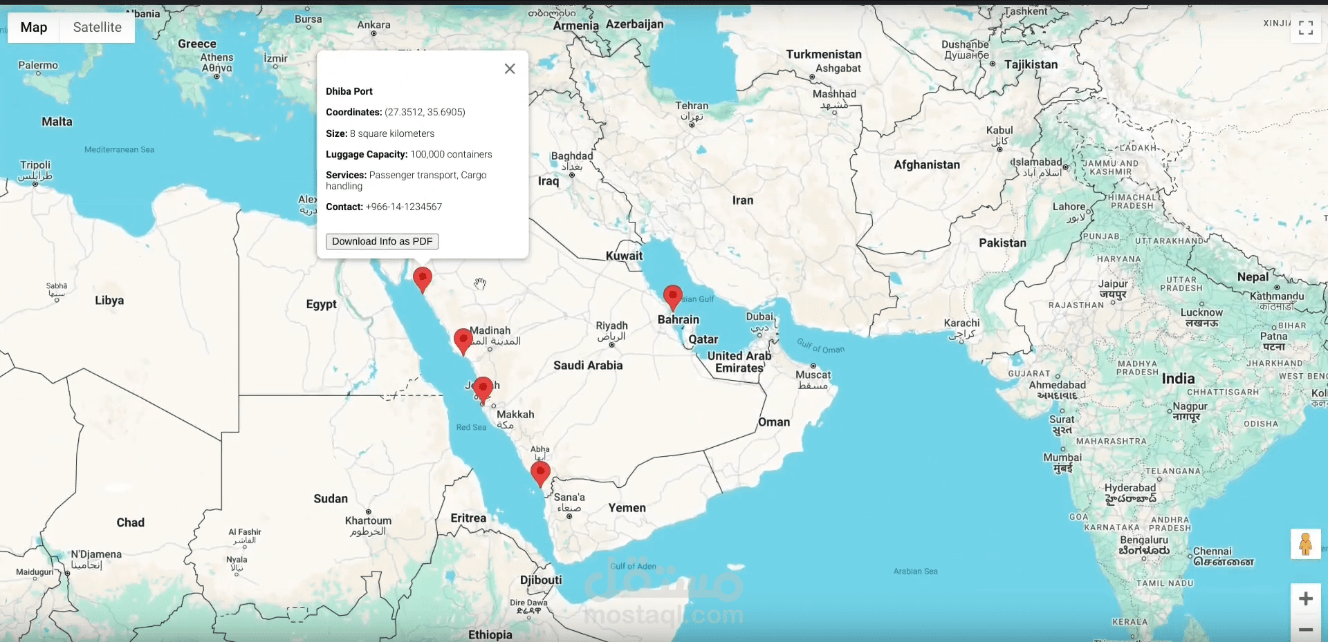 خريطه GIS بأستخدام API من جوجل و توصيله بشات بوت لأعطاء ملخص عن المكان