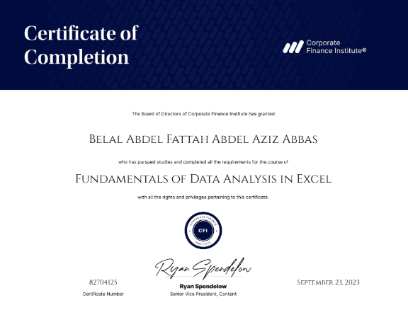 Fundamentals of Data Analysis in Excel