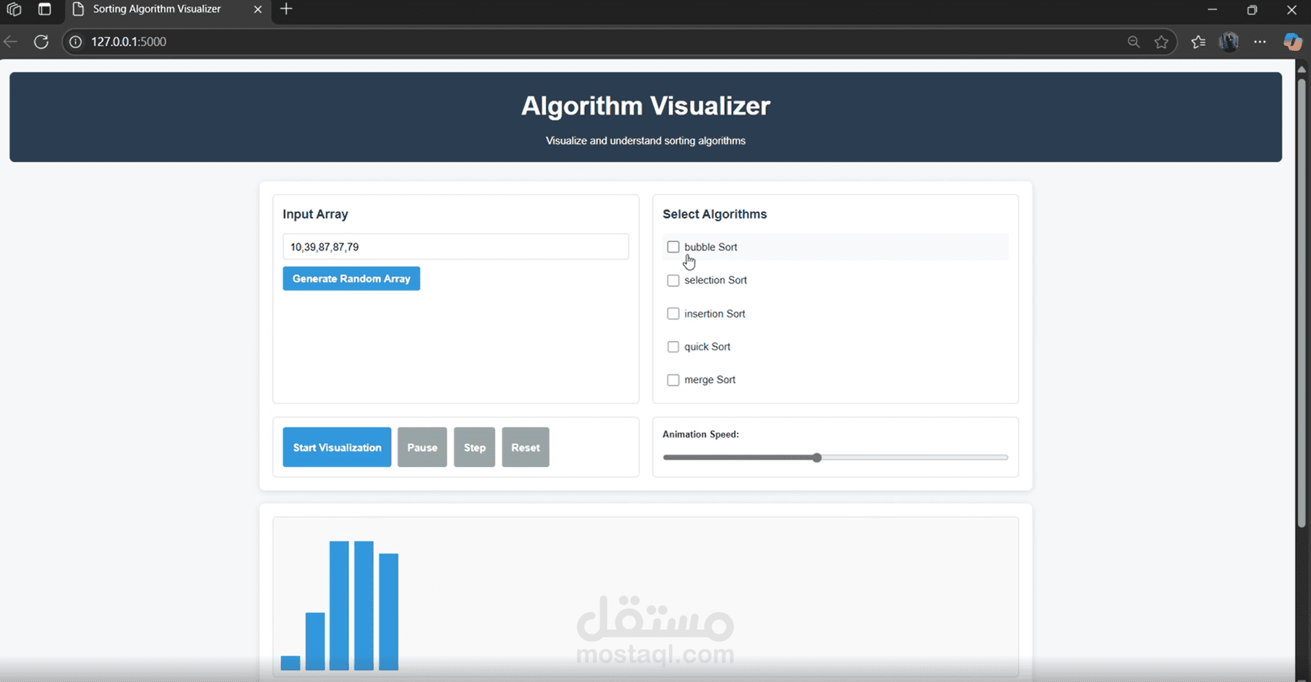 Sorting Algorithm Visualizer