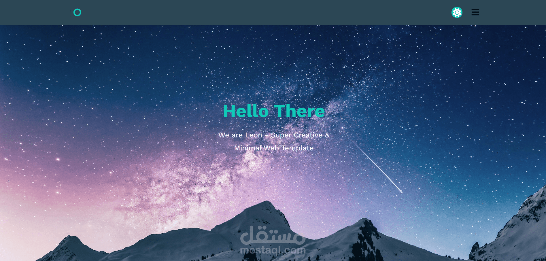 Leon – Dark Mode Creative One-Page Template