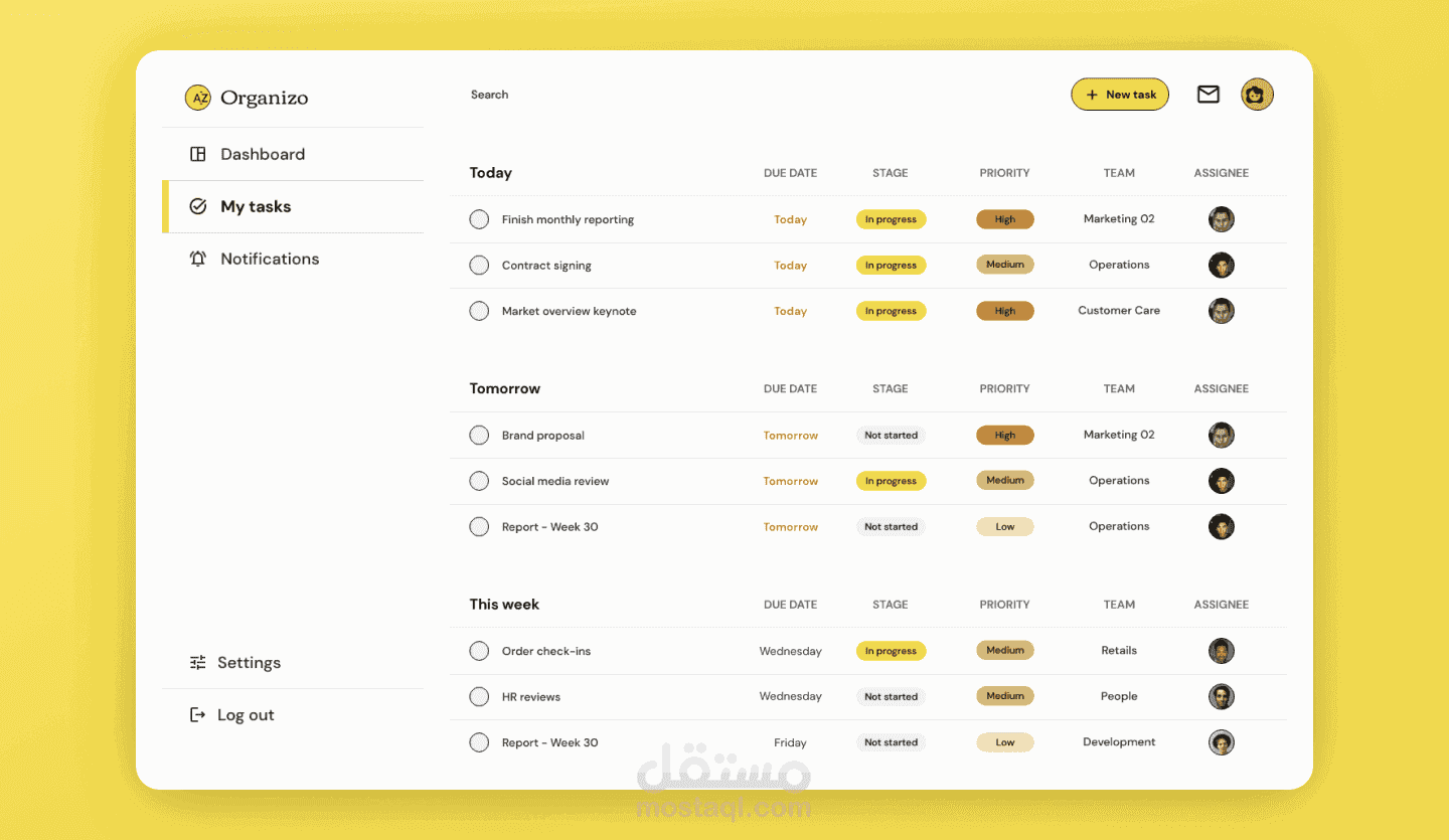 Project & Task Management Web App