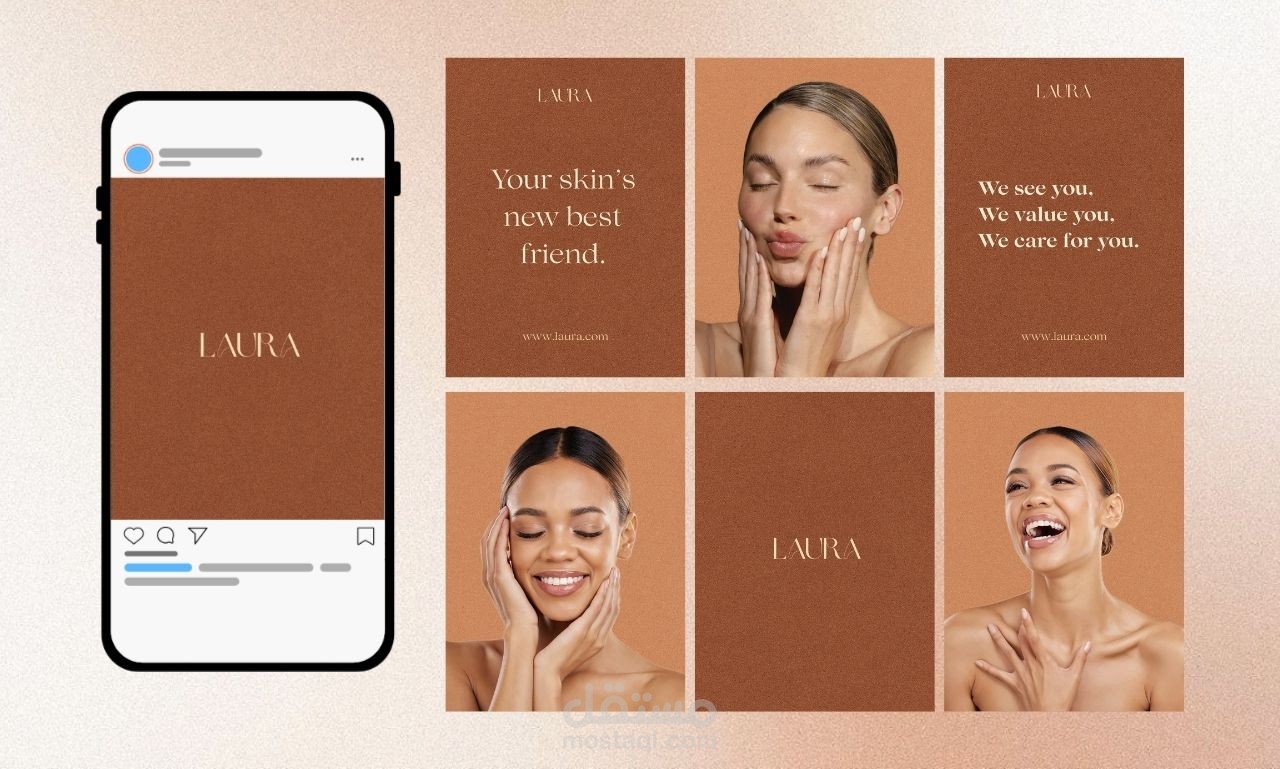 social media post for skincare brand