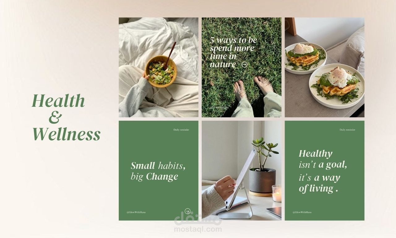 social media post for wellness and helath coatch