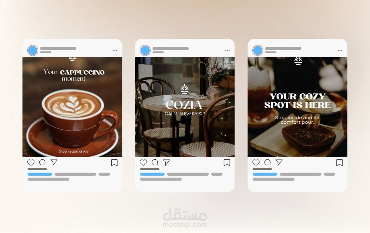social media posts for a cafeteria